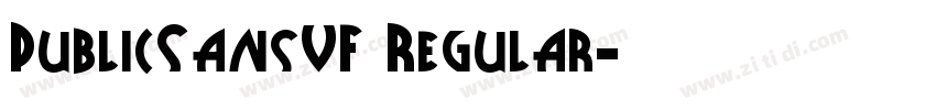 PublicSansVF Regular字体转换